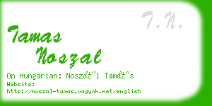 tamas noszal business card